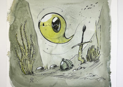 Ricordi di scontri: illustrazione da La Leggenda di Emmsì