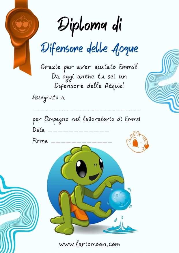 Il diploma di Difensore delle Acque
