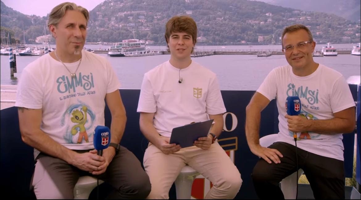 Fabrizio Chierichetti e Luigi Sabadini intervistati in diretta da Como TV alla Como Cup 2026