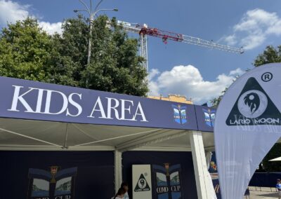 Kids Area della Como Cup 2026 sul lungolago di Como